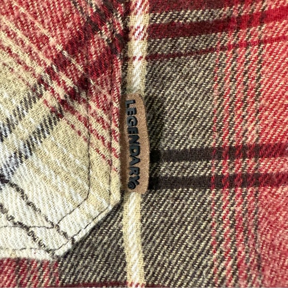 Legendary Outfitters Snap Button Up Plaid Flannel Quilted Jacket w/Pockets Small - Picture 5 of 11
